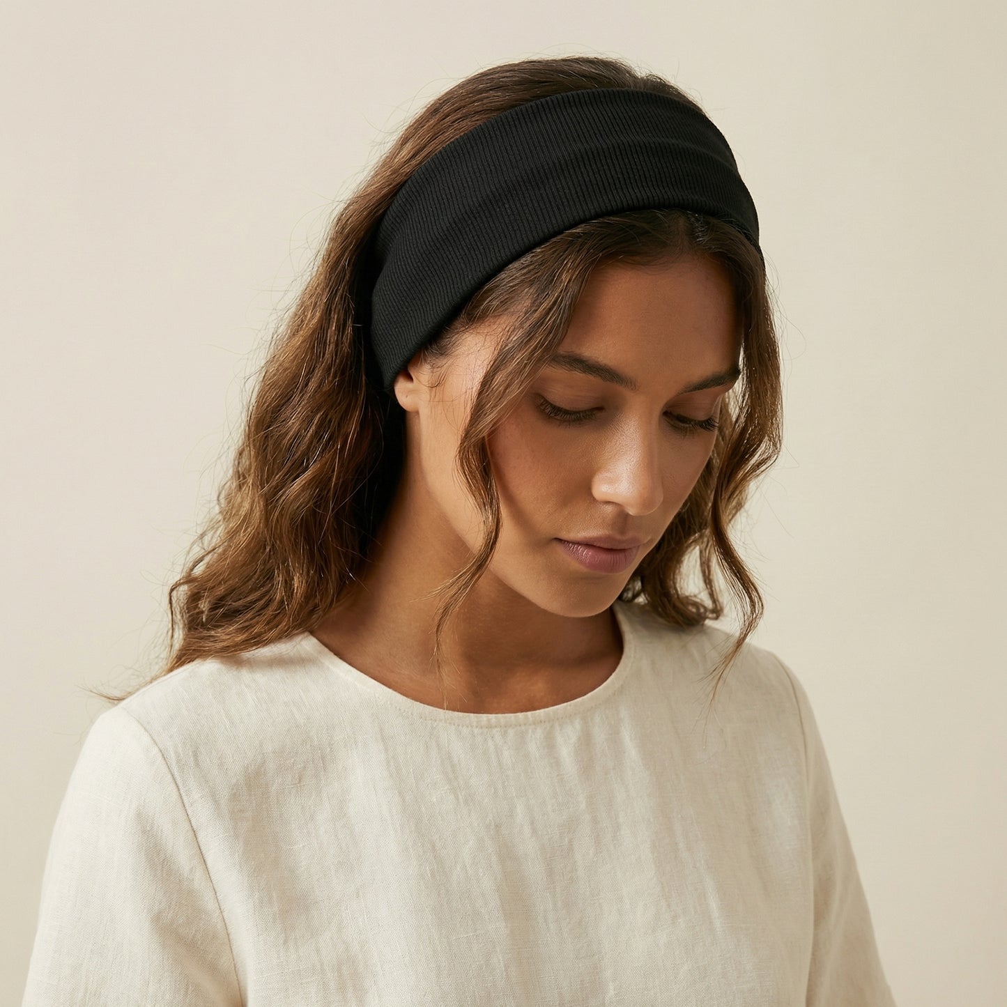 Wide Ribbed Fabric Headband